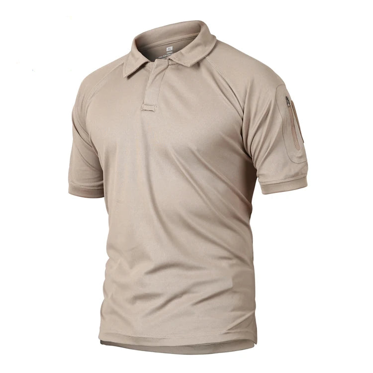 Green Shirt Tactical Polo T Shirt Olive Men Woven Outdoor Printed Knitted Men's Tactical Short Sleeve Blank T Shirt