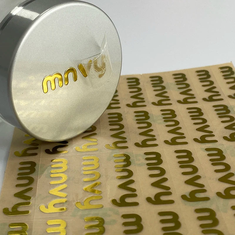 Self-adhesive Label Customized Crystal Sticker logo Transparent Metal Label UV Transfer Sticker