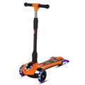 Outdoor Children's Scooter Extra Wide Deck PU Flashing Scooter Kids 3 Wheels Lights Folding Toddlers Kick Scooter for Kids