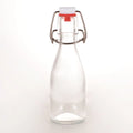 Wholesale 5oz round Glass Juice Bottles Flip Top Cap 150ml Swing Top for Small Beverage Wine Fermentation Drinking Water Bottle