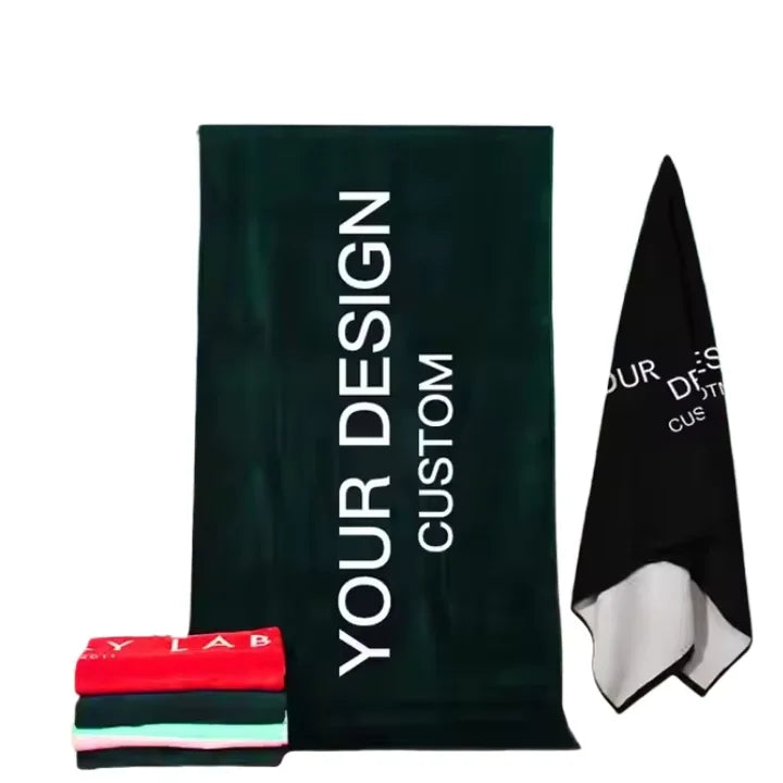 80% Polyester 20% Polyamide Microfiber Beach Pool Towel Fast Drying Excellent Water Absorption Easy Carry Features Roll Logo