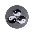 50sets Black and White Silver Gold Plated Yin Yang Taiji Connector Charms Pendant for DIY Handmade Jewelry Making Accessories