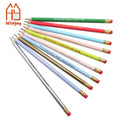 Custom 7.5 Inch #2 HB 2B Graphite Pencil With Logo Assorted Wooden Pencil With Eraser Positive Slogan Print for Office & School