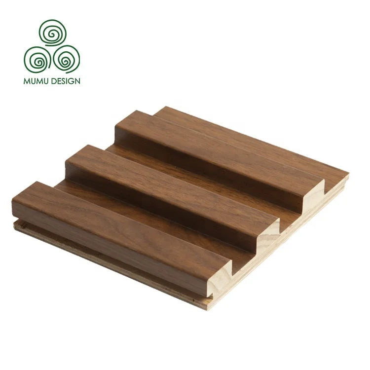 Decorative Production Paneling Lamination Bed Decoration Hotel Style PVC Fluted Wall Panel