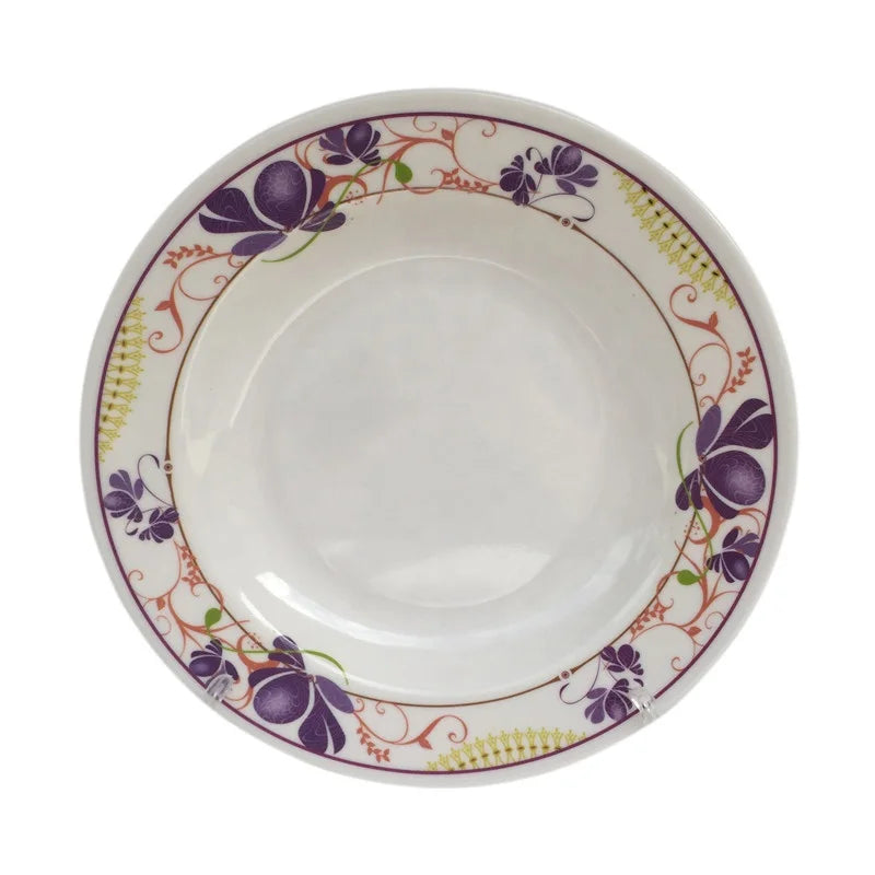 Various Pattern Decorative Convenient Substantial Round Custom Melamine Plate MegaBDM
