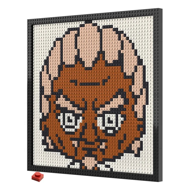 Pixel Art Building Blocks 48X48 Dots Bricks 1x1 Wall Portraits DIY Home Decor Compatible with LOGO Toys and Gifts