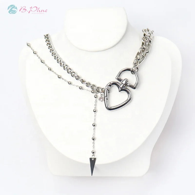 Fashion Jewelry Accessories Necklace Girl Sliver Necklace Chain Necklaces for Women