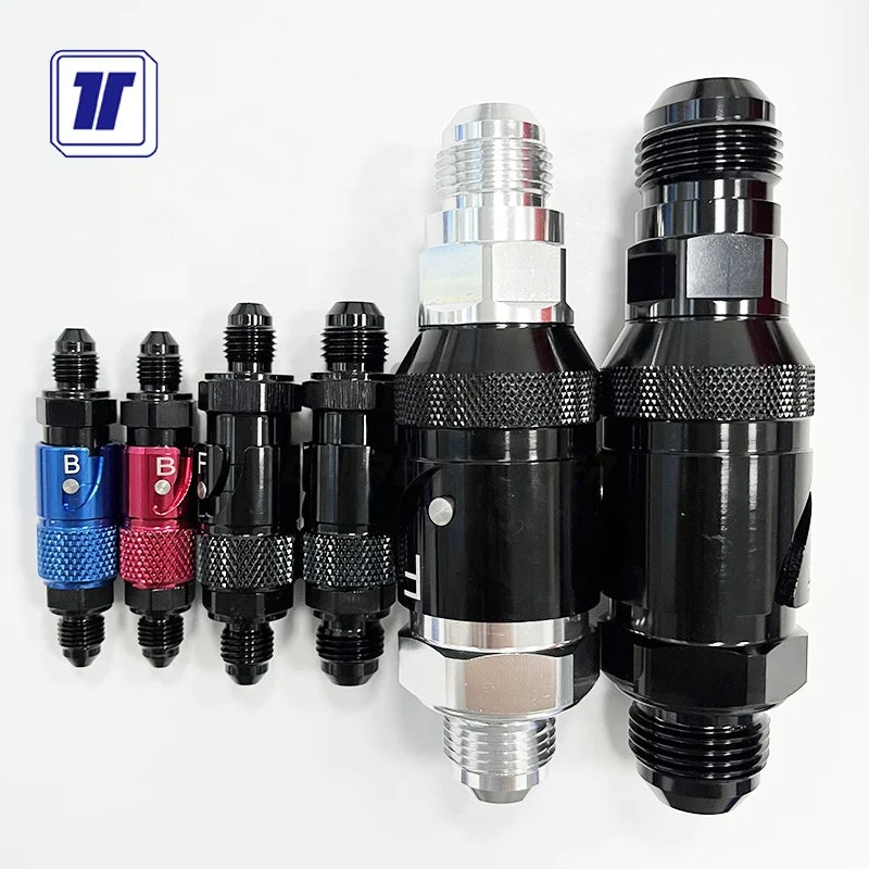 Custom Racing Car Parts Aluminum/ Titanium Quick Release Disconnect Dry Break Hose Adapter Fittings