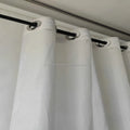 EMF Silver Fiber Radiation Resistant Stainless Steel Roman Ring Curtain Everyday  Electric Field Radiation Shielding
