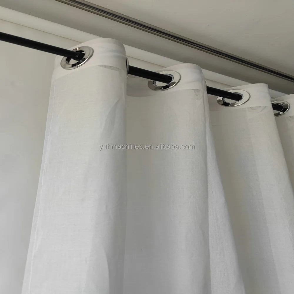 EMF Silver Fiber Radiation Resistant Stainless Steel Roman Ring Curtain Everyday  Electric Field Radiation Shielding