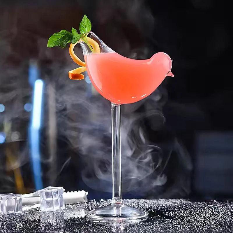 Party Bar 5OZ150ML Whisky Margarita Champagne Wine Drinkware Wedding Couple Clear Bird Martini Goblet Molecular Cocktail Glasses