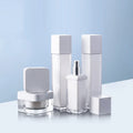 Luxury Cosmetics Packaging Straight Round 30ml Acrylic Foundation Bottle with Beauty Pump Container