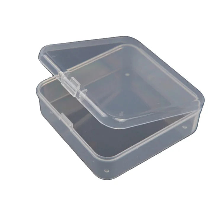 Customizable Logo Transparent 6.5cm Long Mini Storage Box Clear Rectangular Jewelry Electronic Components Rivet Storage Box