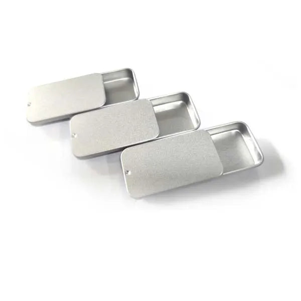 Wholesale OEM ODM Metal Wax Box Tinplate Snack Baby Food Chewing Gum Mint Candy Packaging Box with Slide Cover