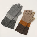 100% Cashmere Winter Gloves Mitten Touch Screen Cable Knitted Women Men Thermal Fashion Full Finger Cashmere Gloves