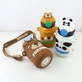 Hot Selling Animal Cups Straws 304 Stainless Steel 550ml With Silicone Cover Food Grade Silicone Thermos Animal Cup
