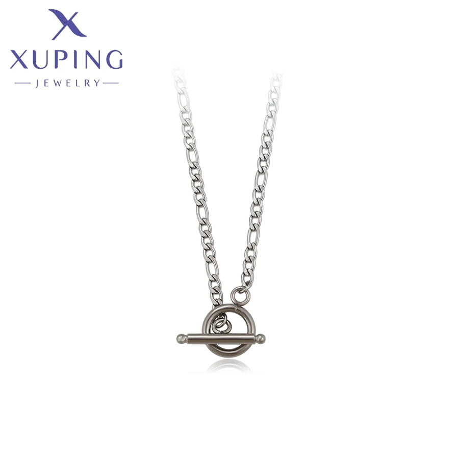 XUPING A00718456 Hot Arrival Products Elegant Ancient Royal Stainless Steel Chain Necklace Classic Pendant Necklaces Unisex