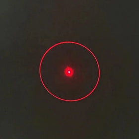 D12x45mm Single Round Circle Red DOE Focusable Locator 650nm 660nm Laser Module for Cutting/Positioning with Bracket & Adapter