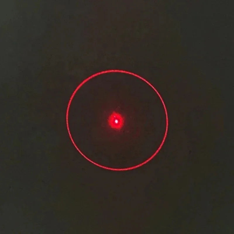D12x45mm Single Round Circle Red DOE Focusable Locator 650nm 660nm Laser Module for Cutting/Positioning with Bracket & Adapter