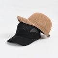 Women's Wholesale Spring Summer Outdoor Casual Dress Breathable Mesh Knitted Paper Straw Sports Sun Hats Baseball Caps
