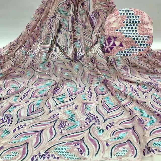 Wholesale Hot Selling Embroidery Mesh Fabric French Lace Material African Tulle for Bridal Dresses