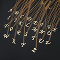 High Quality 18K Gold PVD Plating Custom  Initial Letter A-Z Big Alphabet Pendant Personalized Necklace Stainless Steel Jewelry