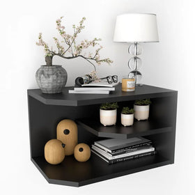 Nightstand Floating Bedside Table Wall Mounted Nightstand Wall Mounted Bedside Table 3 Tier Floating Shelf for Bedroom