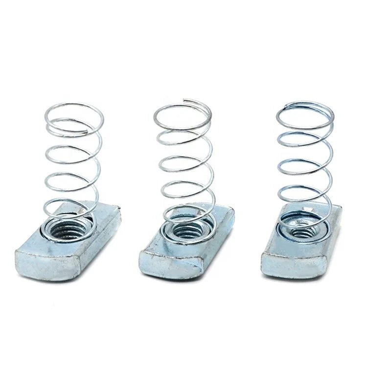 Carbon Steel Zinc Pated Black Oxide Galvanized Silver M8 M12 Spring Nut