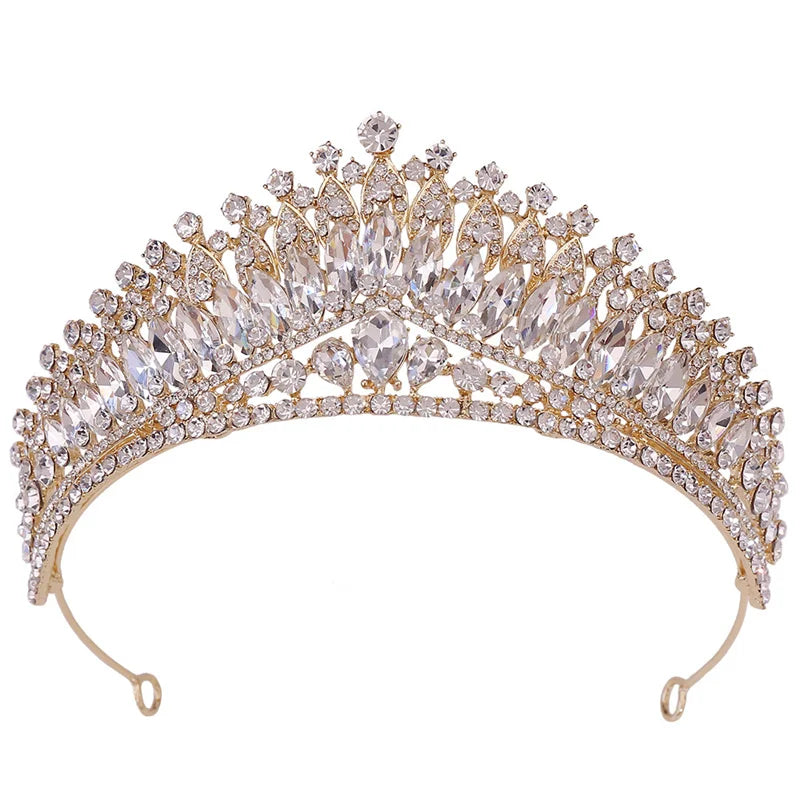 Bridal Crown Headdress Crystal Crown Elegant Beauty Crown Wedding Bridal Tiara