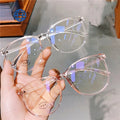 Teenyoun Cheap Optical Eyeglasses Ladies Large Frame Spectacles Women Oversize Round Frames Optical Glasses Wholesale