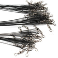 Anti Bite Steel Fishing Line Stainless Steel Wire Leader With Swivel Pin Connector Fishing Lead Line Rope