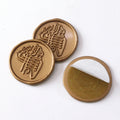 Top Sale Arabic Gold Color Glue Wax Sealing Stickers and True Sealing Wax Seals with Self Adhesive and Wax Labels