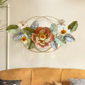 Handmade Romantic Bedroom 3D Painting Flower Decoration Pastoral Style Background Wall Art Hanging