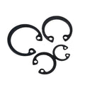 Spring Steel Snap Rings Retaining Ring Circlips for Shaft DIN 472 Internal Retaining Black Black  Steel Color Black Oxide