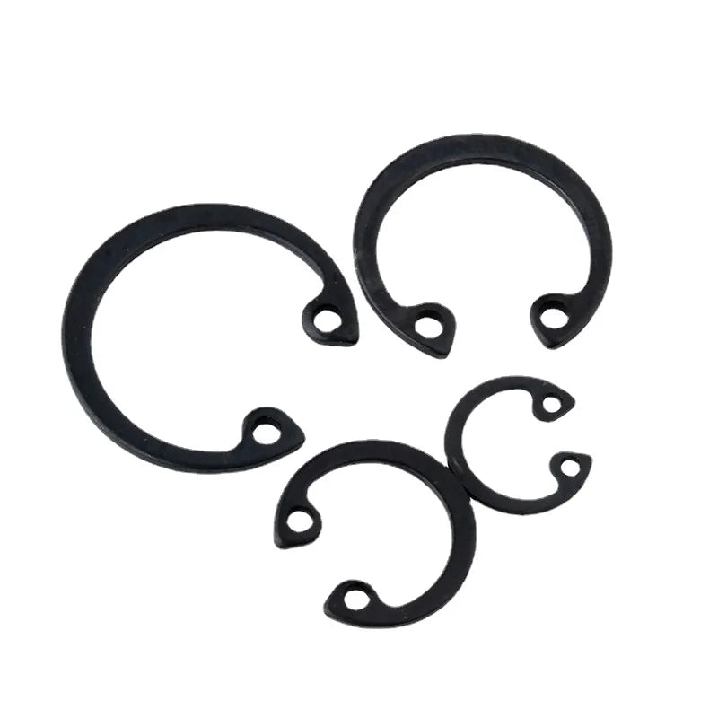 Spring Steel Snap Rings Retaining Ring Circlips for Shaft DIN 472 Internal Retaining Black Black  Steel Color Black Oxide