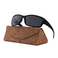 Wholesale square Frame Running Cycling Black Sun Glasses Polarized Custom logo Men's Sports Sunglasses