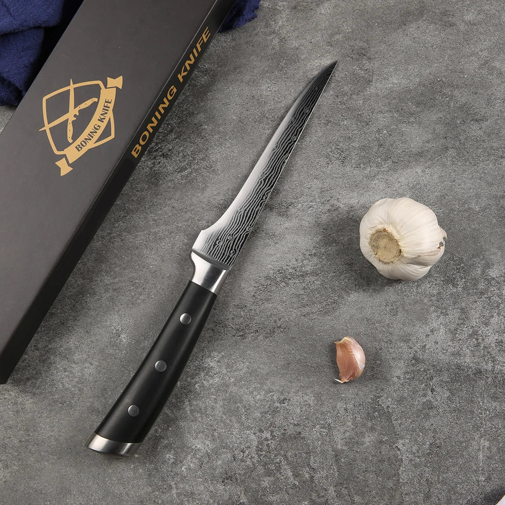 New Design Kitchen Tool 6-Inch Sharp Boning Knife with ABS Plastic Handle Metal Gift Box for Kitchen Use