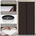 Winter Home Thickened Magnetic Self Absorbing Oxford Cloth Door Curtain Warm Preservation Windproof Winter Door Curtain