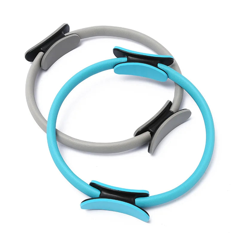 Wholesale Yoga Pilates Ring  Stretch Ring Set Magic Circle With Handle Eco Friendly Back Women Exercise Fitness Equipment
