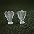 Huiying 1.5 Inch clear Quartz Statue Angel Sculptures Crafts