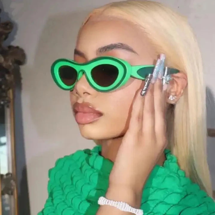 Twooo 2123 Colorful Oval Frame Summer Shades Women Sunglasses 2023 MegaBDM