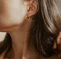 Accessories Women Permanent Jewelry Fashion Chunky Gold Filled Open Hoop Earrings