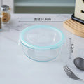 Dropshipping Reusable Borosilicate Glass Storage Bowl Airtight Plastic Lid Microwaveable Food Preparation Lunch Boxes Heatable MegaBDM