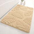 Modern Plaid Microfiber Bath Mat Non-Slip and Absorbent Soft Memory Foam with Eco-Friendly Velvet for Home Hotel Bathroom Rugs