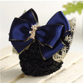 Wholesale Professional Job Hair Clip for Women Bank Hotel Hospital Nurse Big Bow Net Pocket Fabric Fashion Accessories JO Brand