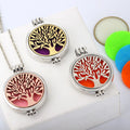 Diy Jewelry Luminous Life Tree Necklace Openable Aromatherapy Diffuser Glowing Tree of Life Pendant Necklace