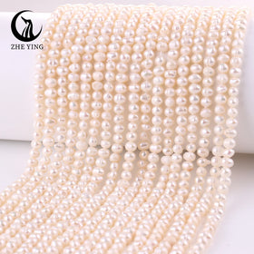 Wholesale 4-4.5mm Potato Shape Cultured Freshwater Pearls Loose Pearls Beads