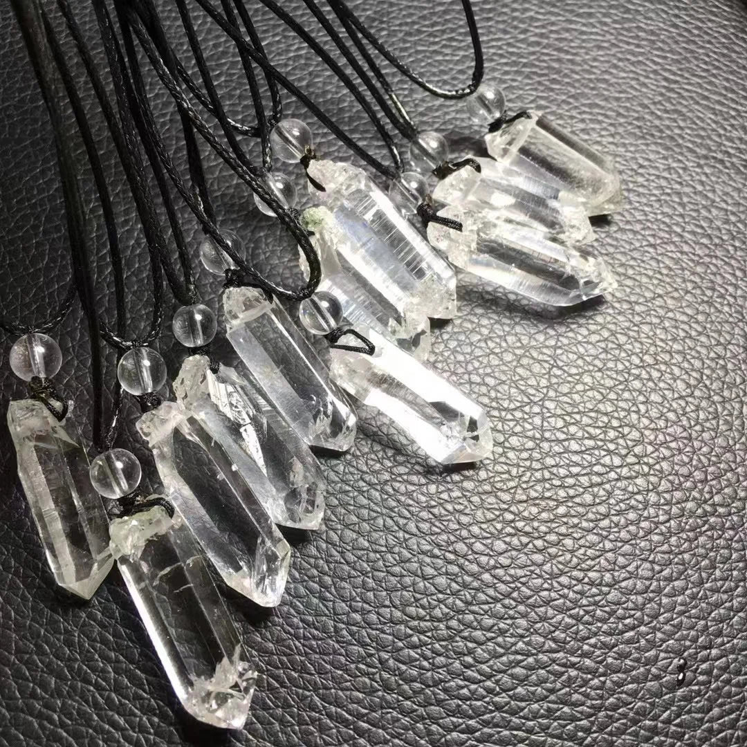 Wholesale Healing Crystal Necklace Natural Gemstone Water Clear Himalayan Quartz Pendant