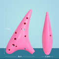 Hot Selling 12 Hole Ocarina Flute Ceramic Craft Kiln-changed Ocarina Glaze Flute