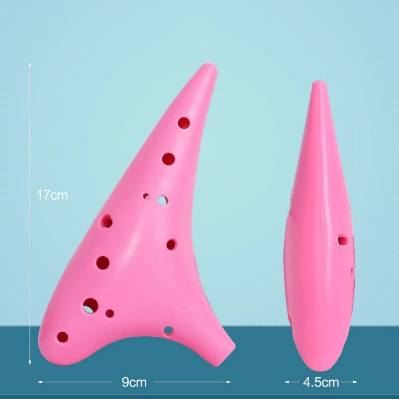 Hot Selling 12 Hole Ocarina Flute Ceramic Craft Kiln-changed Ocarina Glaze Flute